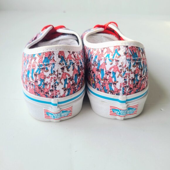 Vans Off The Wall x Where's Waldo Classic Skate Sneakers Women's 7 / Men's 5.5 - Picture 8 of 12